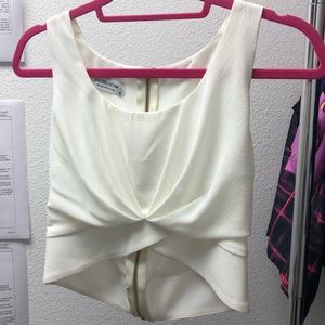 Cream crop top